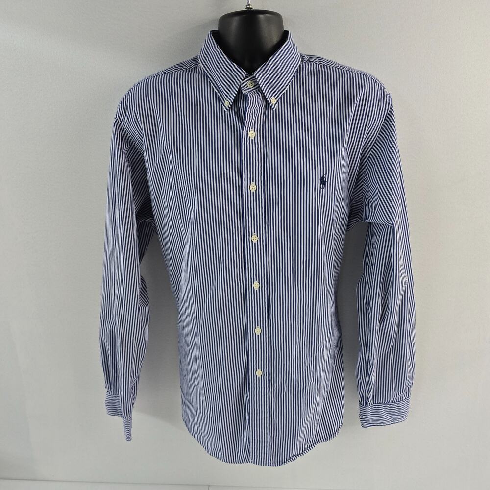 Ralph Lauren dress shirt button down 2XL blue striped 6164